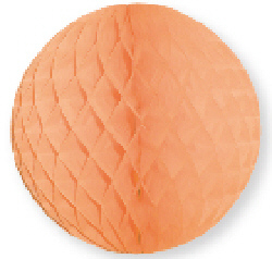 Wabenball apricot, DIN 4102 B1, 40cm Ø