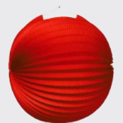 Lampion 25cm Ø rot, DIN 4102 B1