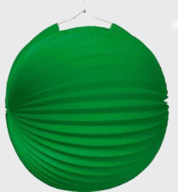 Lampion 25cm Ø dunkelgrün, DIN 4102 B1