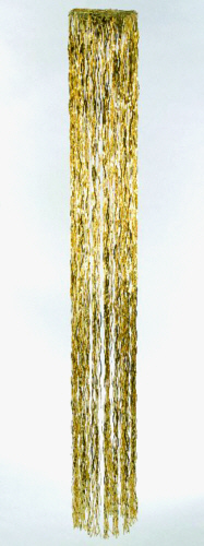 Folien Lametta Hänger rund, H 250cm x 28cm Ø, gold