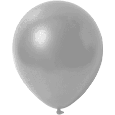 Luftballone silber, metallic, Beutel 100er Set,  a´30cm, silber