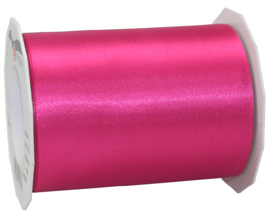 Satin Tischband pink/magenta, ADRIA, Rolle 25m x 112mm