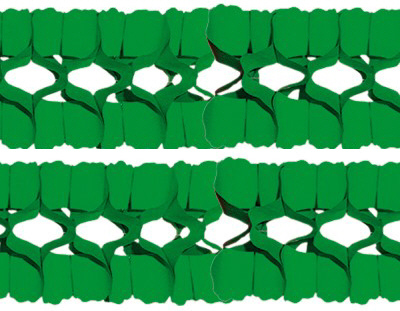Girlande grün, DIN 4102 B1, 4m x16cm Ø
