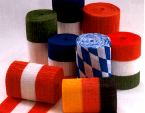 Flaggen Krepp Papier, Farbe: Bayrisch Rauten