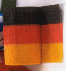 Flaggen Krepp Papier, Großrolle, Farbe: Deutschland