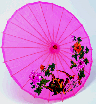 Japan Schirm, 80cm Ø, Naylon, pink