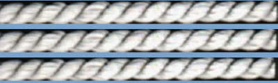 Menükarten-Seidenkordel, gedreht, 50m x 3mm, weiß