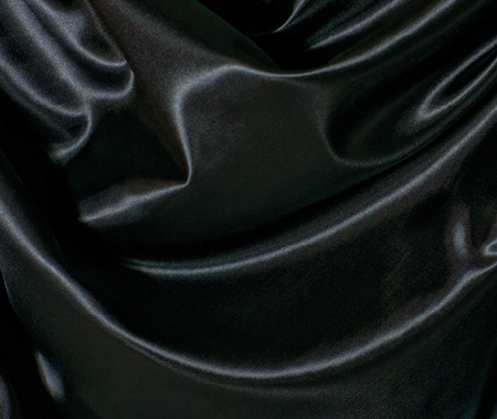 Seidenstoff glänzend, schwarz, L 30m x B 3,00m